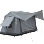 Freistehendes Campingzelt aufblasbar 140 grau