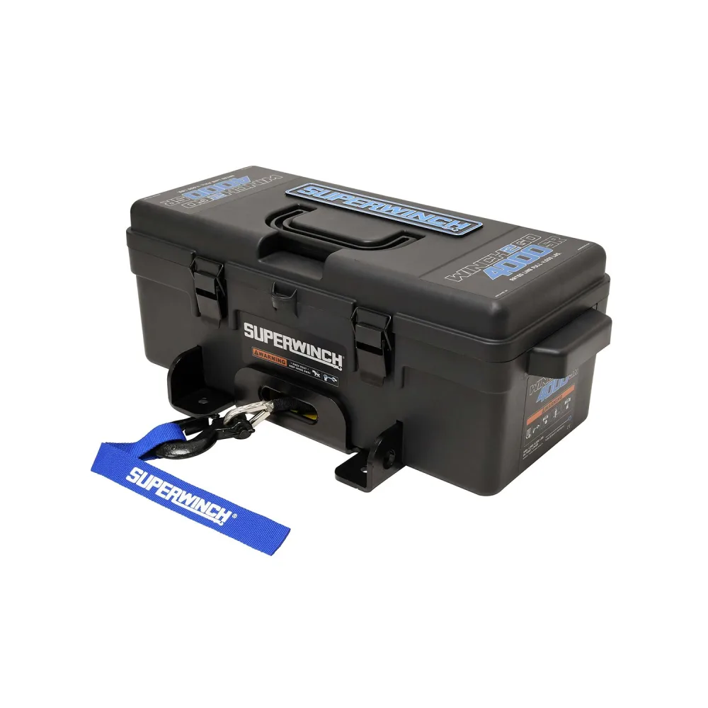 SUPERWINCH Winch2Go 4000SR Elektro-Seilwinde 12 V, Kunststoffseil, 1,8 t