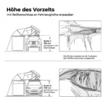 Vorzelt zu MIGHTY OAK 160/190 - 160 / goldbraun