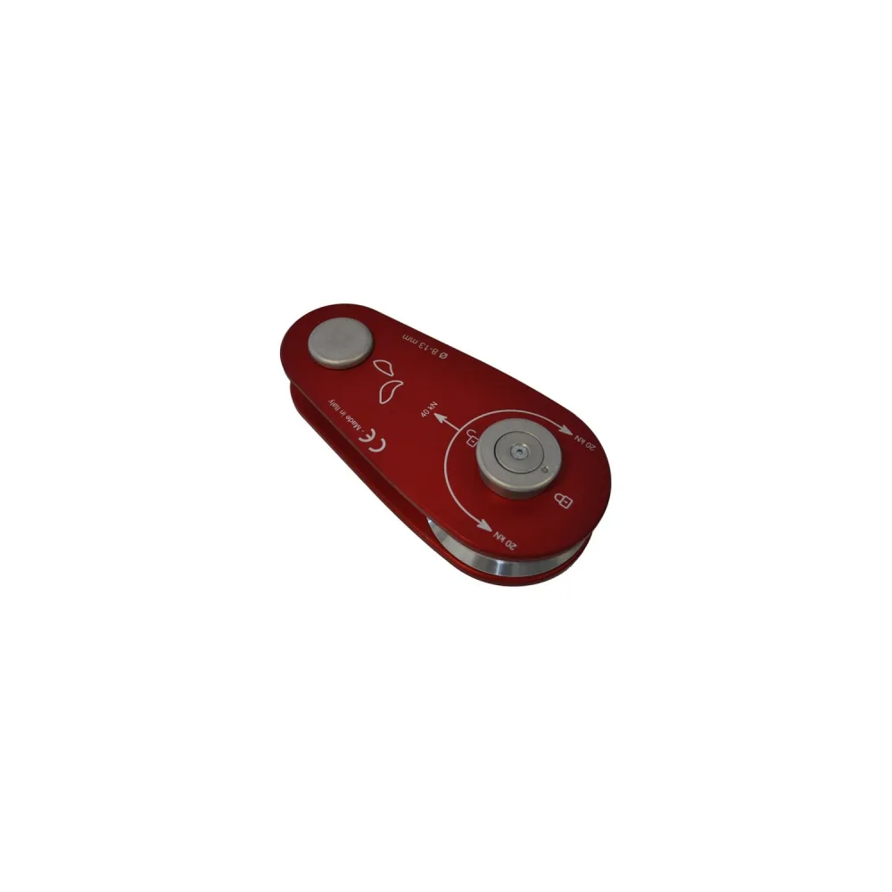 DOCMA Aluminium Umlenkrolle rot 40 kN 8/13 ( VF80 - VF105 )