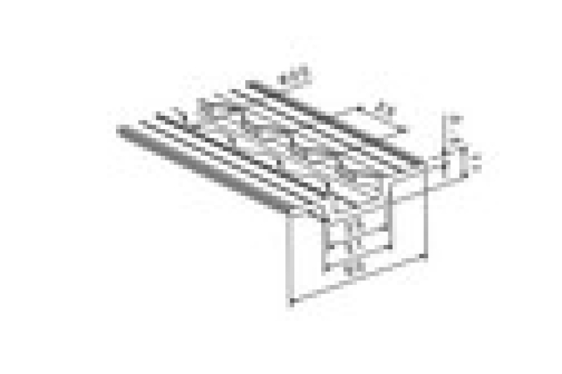 AJ-AIRLINE SCHIENE, ALUMINIUM, 1997MM STANDARD, MIT FLÜGEL, 60MM