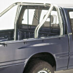 Überrollbügel Edelstahl 60mm Montage auf der Ladebordwand Campo