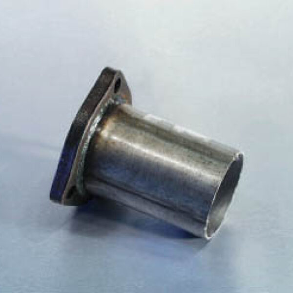 Fächerkrümmer-Flansch, Länge 10 cm Ø Eing. 2,5" =63 mm Ø Ausg. 2