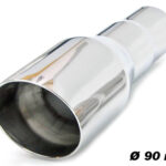 Auspuffblende Ø ID 2" OD 90mm 25,5cm Edelstahl