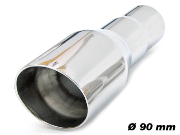Auspuffblende Ø ID 2" OD 90mm 25,5cm Edelstahl