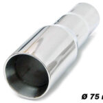 Auspuffblende Ø ID 2,25" OD 75mm 26cm Edelstahl