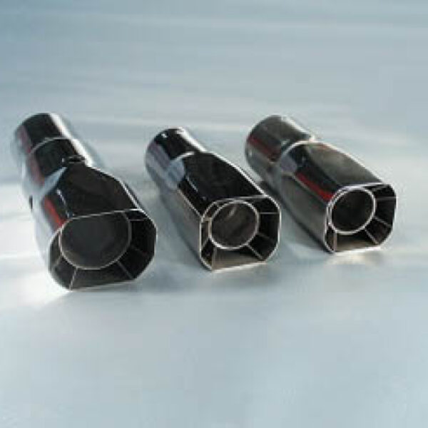 Auspuffblende Borla Edelstahl, L 1 23 cm Ø Eing. 2,5" = 63 mm