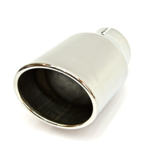 Auspuffblende oval  Ø ID 2,25" OD 90mm 17,5cm  Edelstahl