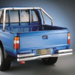 Überrollbügel Schwarz 60mm Montage auf der Ladebordwand