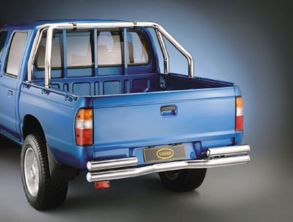 Überrollbügel Schwarz 60mm Montage auf der Ladebordwand