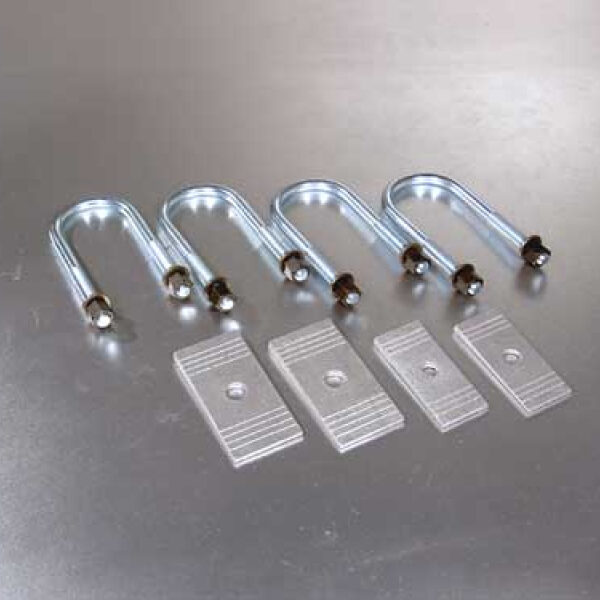 Federbügel Kit, hinten 4 Bügel mit Muttern und 4 Achskeile, CJ,