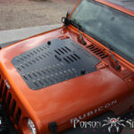 Poison Spyder Motorhaubenhutze schwarz - Wrangler JK 07 - 12