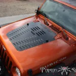 Poison Spyder Motorhaubenhutze schwarz - Wrangler JK 07 - 12