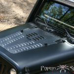 Poison Spyder Motorhaubenhutze schwarz - Wrangler JK 13 - 18