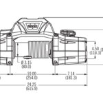 SEILWINDE WARN ZEON 8 12V 3.600 KG ZUGKRAFT