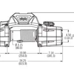 SEILWINDE WARN ZEON 8 12V 3.600 KG ZUGKRAFT