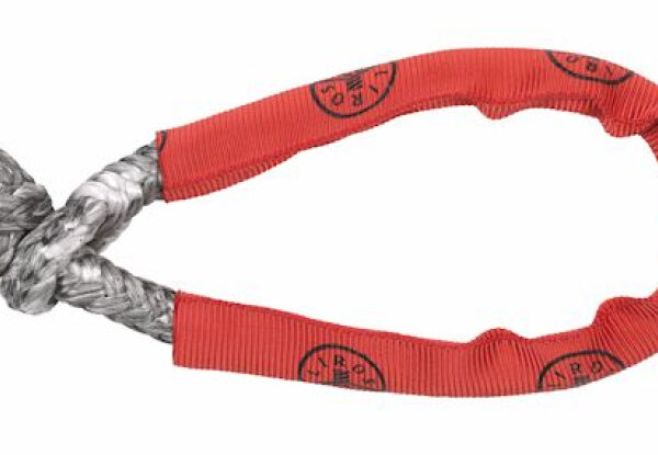 SOFTSCHÄKEL IN CARBONGRAU AUS HMPE MIT 7000DAN BRUCHLAST, INKL. SCHUTZSCHLAUCH