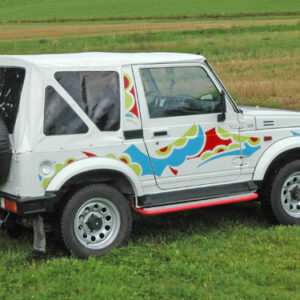 Replacement Top Deluxe Samurai  weiss mit getönten Scheiben