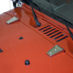 HOOD HINGE COVER, RUGGED RIDGE, STAINLESS STEEL JK WRANGLER 07-1