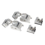 Rugged Ridge Aluminium Hood Catch / Motorhaubenhalter silber Jeep Wrangler JK 07-18