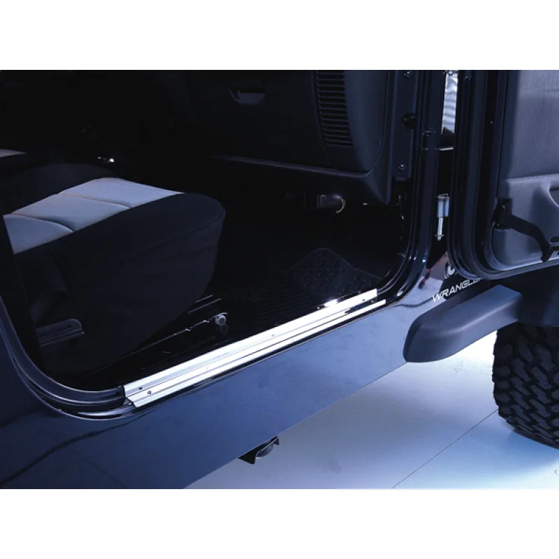 Einstiegskantenschutz 2-teilig Edelstahl Jeep Wrangler TJ Bj. 97-06