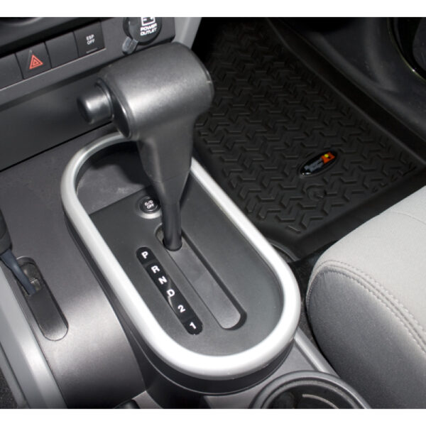 Cover Automatik-Schalteinheit, gebürstetem Silber, Rugged Ridge,  JK 07-10