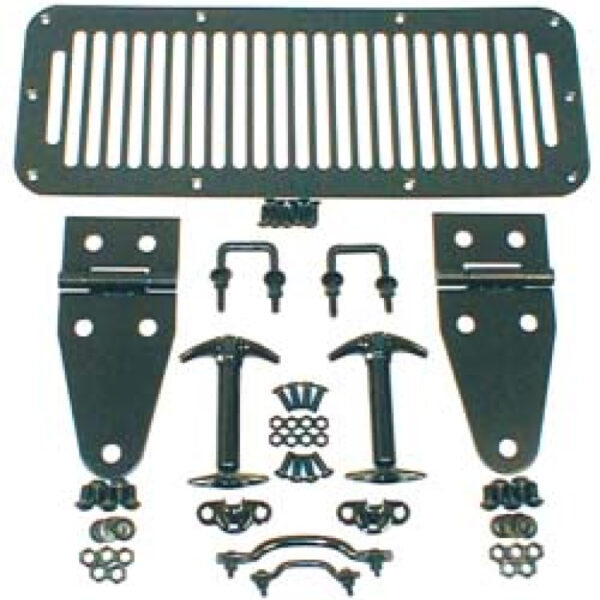 Motorhauben set, Blac-Line, CJ + YJ (1976-95)