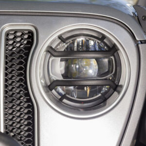 Rugged Ridge Elite Headlight Guards, Black/ Lampenschutzgitter schwarz vorne JL  18-