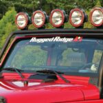 Windschutzscheibenrahmen Light Bar, Textured Black, Rugged Ridge