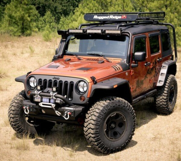 Kotflügelverbreiterung  Hurrikane Style 4 teilig    Wrangler JK 07 -