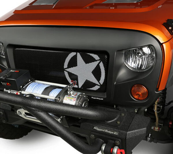 Rugged Ridge Spartan SET Kühlergrill + Kühlergrilleinsatz Stern Jeep JK 07-18