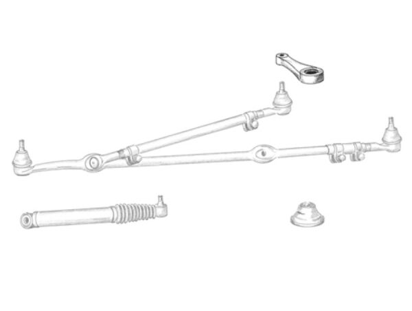 Lenkhebel/Pitmanarm mit Servolenkung YJ Bj 87-96