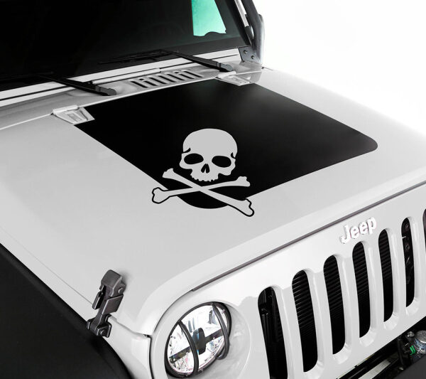 Rugged Ridge Motorhauben Dekor Skull Totenkopf Wrangler JK 07-18