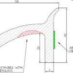 VERBREITERUNGSPROFIL 5CM, 2 X 1,5M ZUM AUFSCHRAUBEN, MIT BEFESTIGUNGSKIT