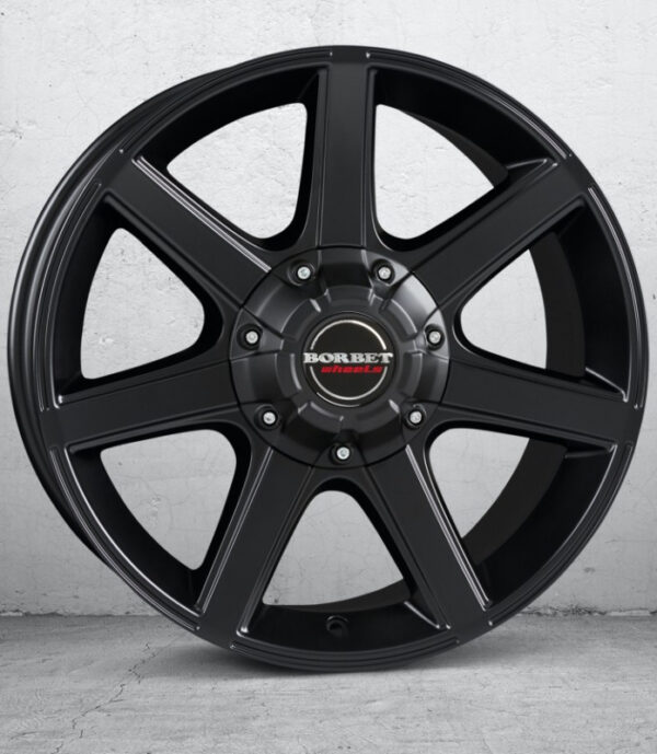 CW-ALUFELGE CWE 8X17, ET+20, 6X114,3 - NISSAN D40/R51, MATT SCHWARZ