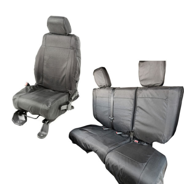 Rugged Ridge Ballistic Seat Covers/ ballistische Sitzbezüge Komplettpaket vier Türer vorne + hinten Jeep Wrangler BJ 11-18