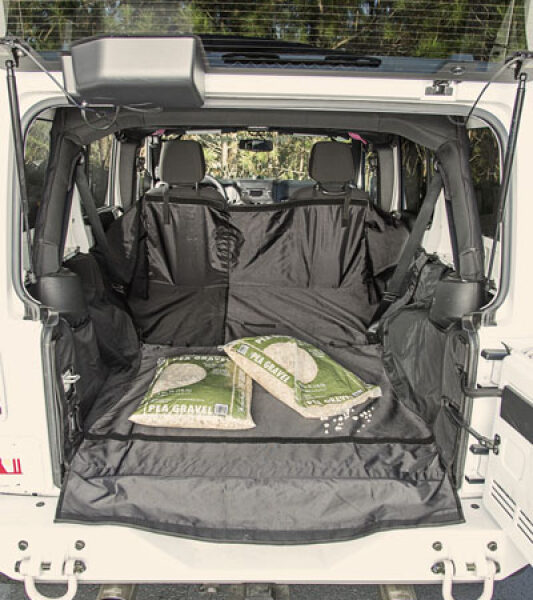 Rugged Ridge C3 Cargo Covers - C3 Kofferraumabdeckung Jeep Wrangler JK 07-14 zwei Türer mit Subwoofer