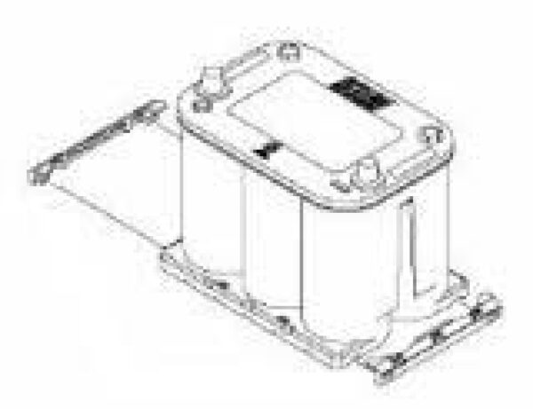 Halter für Stirnbodenleisten DIN, 3,7L