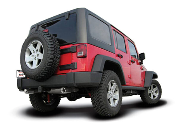 Borla Endtopf mit Endrohren und doppeltem Endstück 2.8-L. Diesel + 3.6-L. Edelstahl Wrangler JK: 12 -