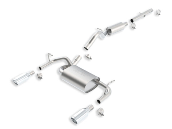 Borla Endtopf mit Endrohren und doppeltem Endstück 2.8-L. Diesel + 3.6-L. Edelstahl Wrangler JK: 12 -