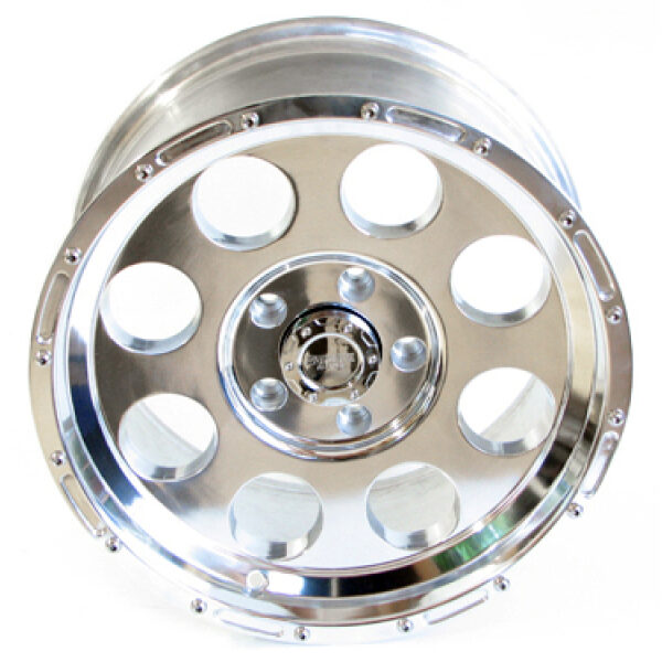 Dura Trail Alufelge poliert 9x17 ET -16 mit TÜV-Gutachten - Wrangler JK 07-