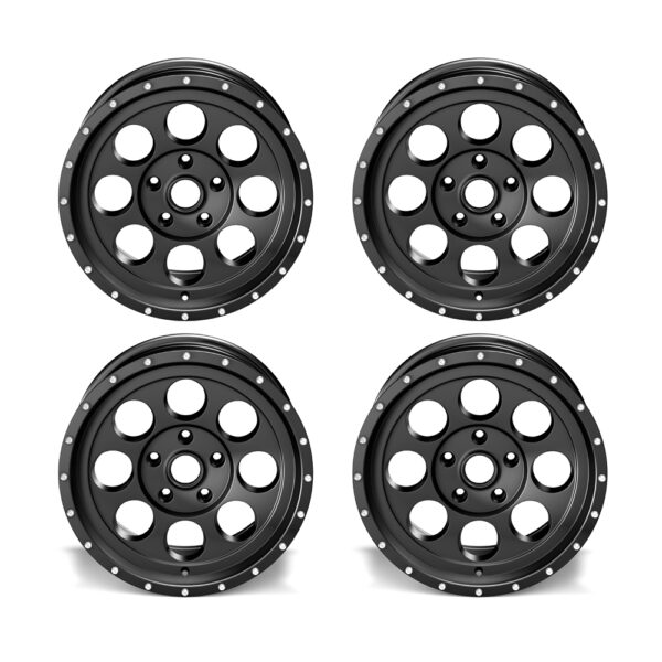 4x Atlanta Alloys Alufelge 1426 schwarz 8,5x17 ET +32 Jeep Wrangler JL / JLU