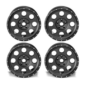 4x Atlanta Alloys Alufelge 1426 schwarz 8,5x18 ET +32 Jeep Wrangler JL / JLU