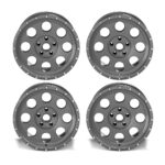 4x Atlanta Alloys Alufelge 1426 Gunmetal Grau 8,5x18 ET +32 Jeep Wrangler JL / JLU