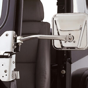 Einarmspiegel-Set Edelstahl seitlich TJ