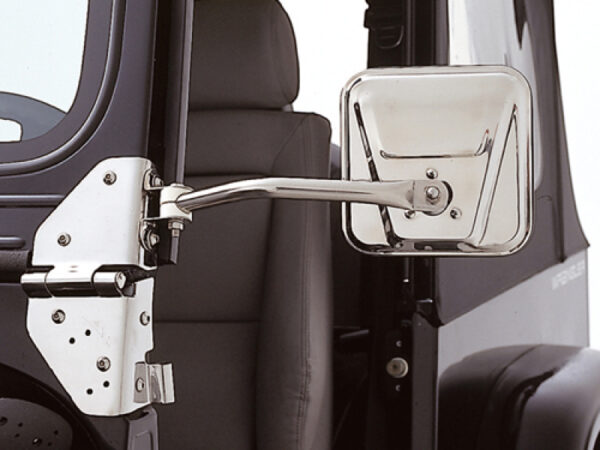 Einarmspiegel-Set Edelstahl seitlich TJ