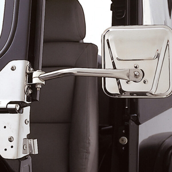 Einarmspiegel-Set Edelstahl seitlich TJ