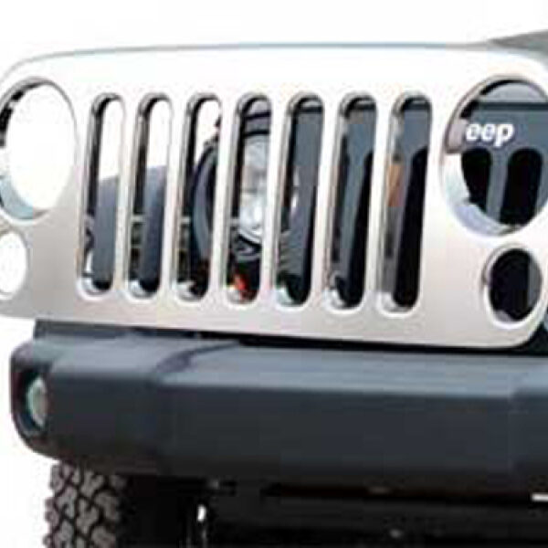 Frontgrillblende Edelstahl - Wrangler JK 07 - 18