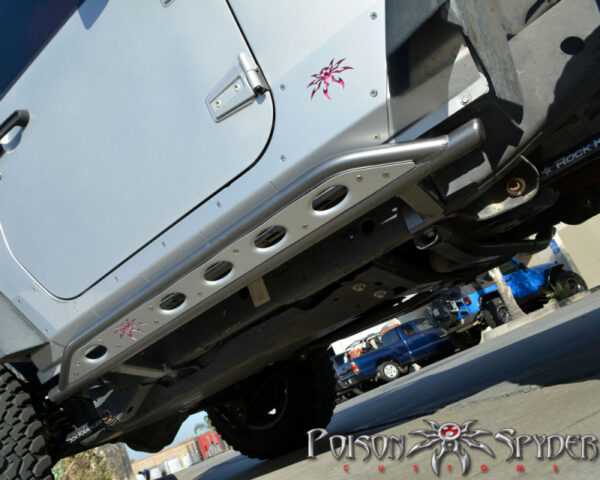 Flankenschutz Rocker Knocker 2 Türer mit TÜV Body Mounted unlackiert Jeep JK 07-18