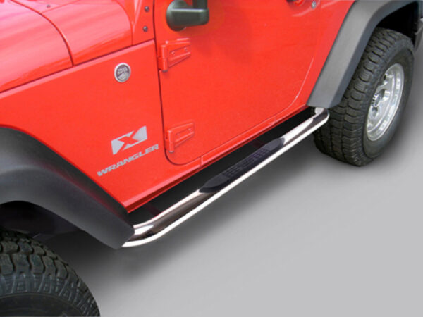 Seitenbügelset Edelstahl 2-türer Ø 75mm mit TÜV-Gutachten Jeep JK 07-18